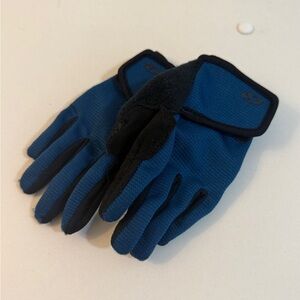 Giro Blue and Black Gloves with Reinforced Grip